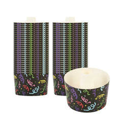 Panificio 38 oz Paper Baking Ring Mold - Colorful Streamers, Greaseproof - 5