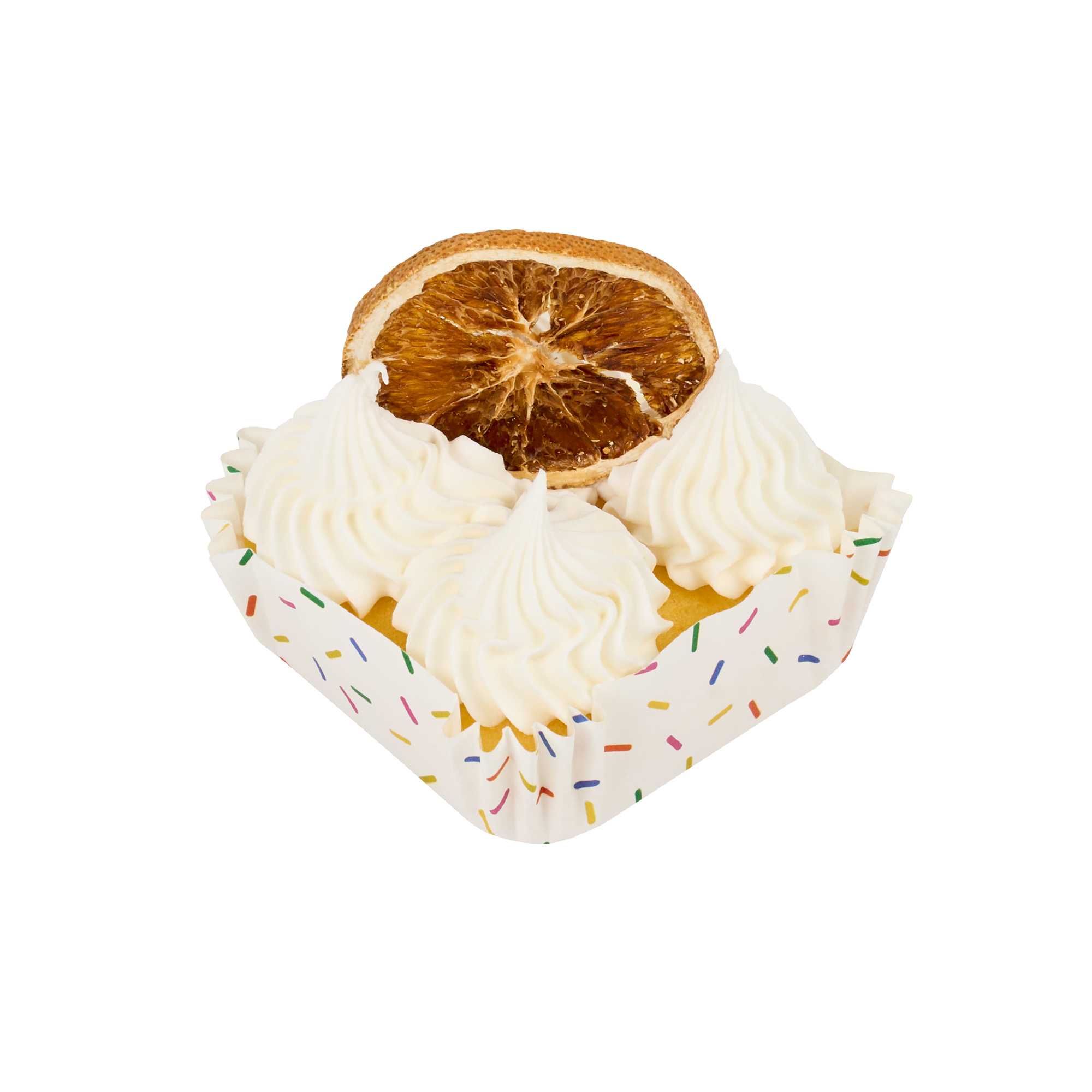 Panificio 6 oz Square Paper Baking Cup - Colorful Confetti, Greaseproof - 3 1/4" x 3 1/4" x 1 1/4" - 4000 count box