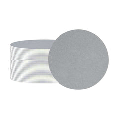 Bar Lux Round Gray Paper Coaster - 3 1/2