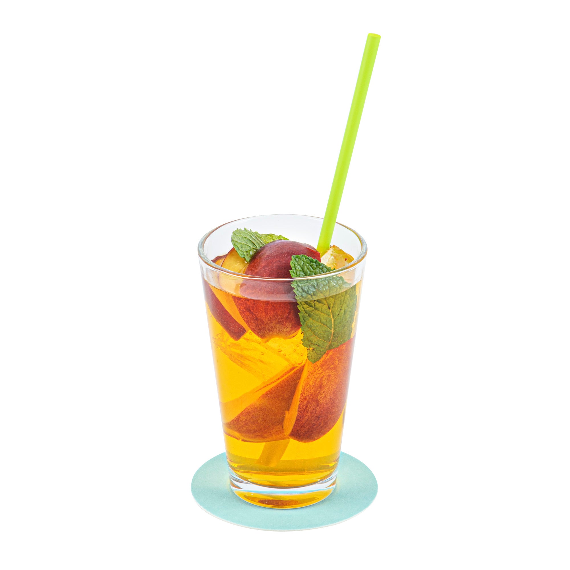 Bar Lux Round Turquoise Paper Coaster - 3 1/2" - 1000 count box