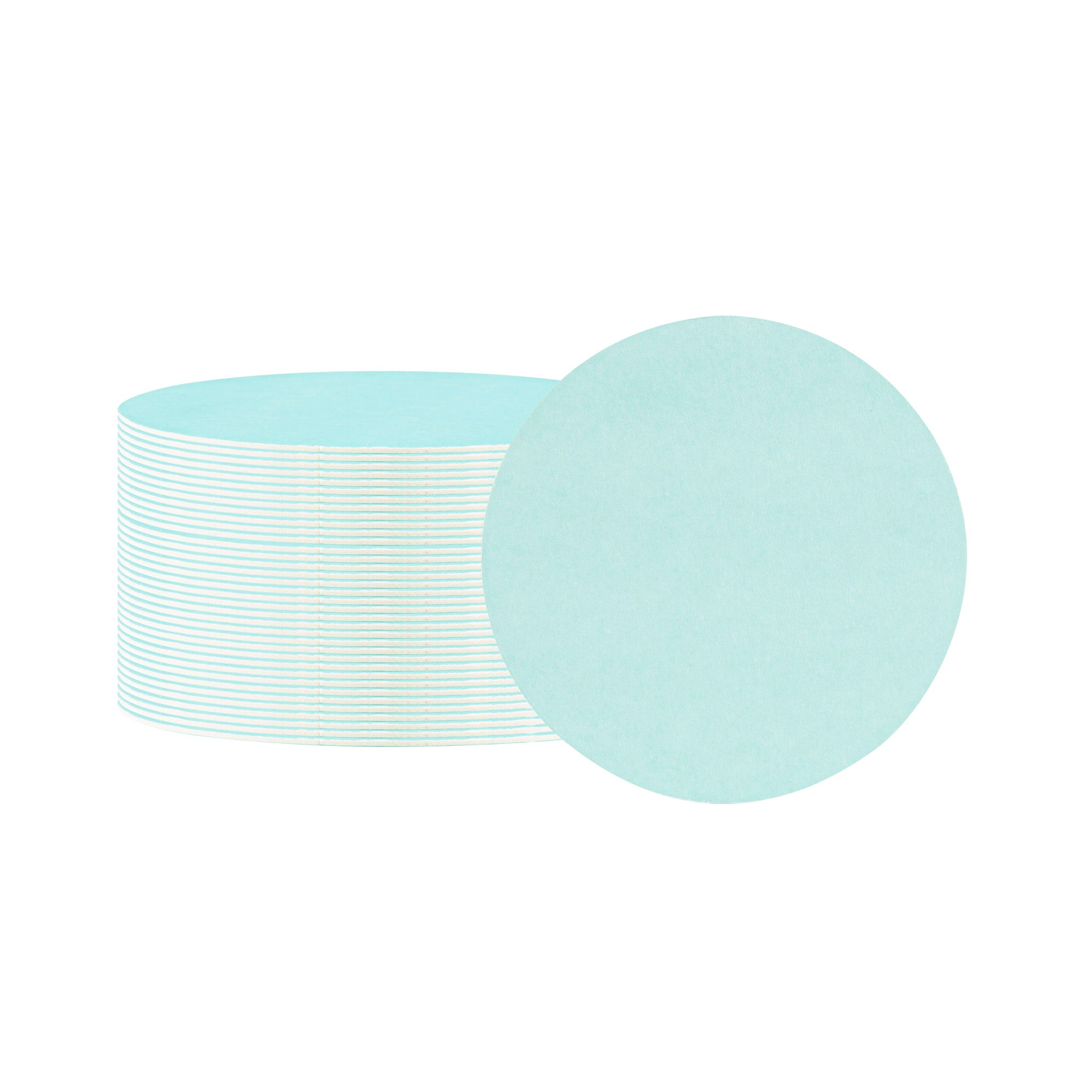 Bar Lux Round Turquoise Paper Coaster - 3 1/2" - 1000 count box