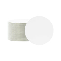 Bar Lux Round White Paper Coaster - 3 1/2