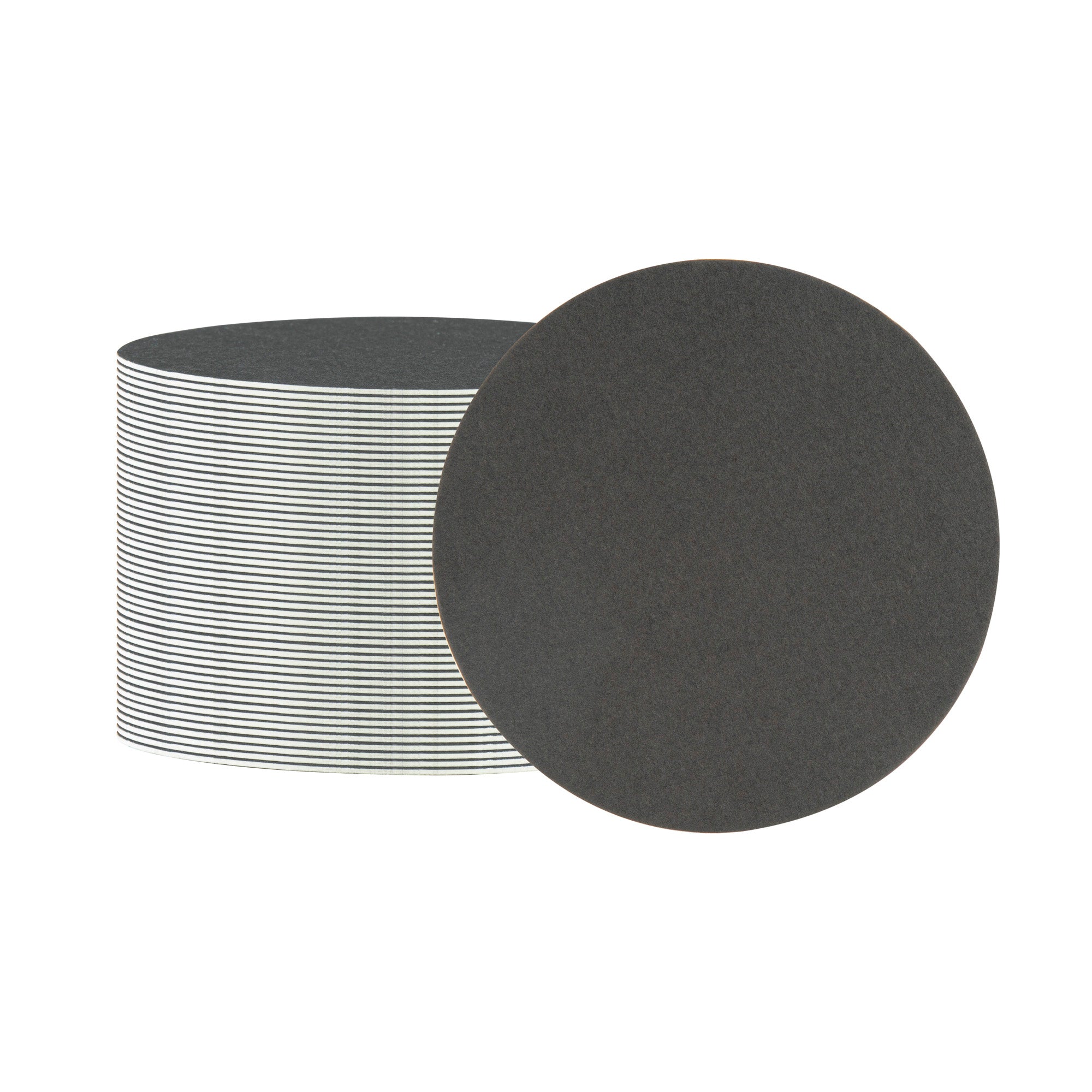 Bar Lux Round Black Paper Coaster - 4" - 1000 count box