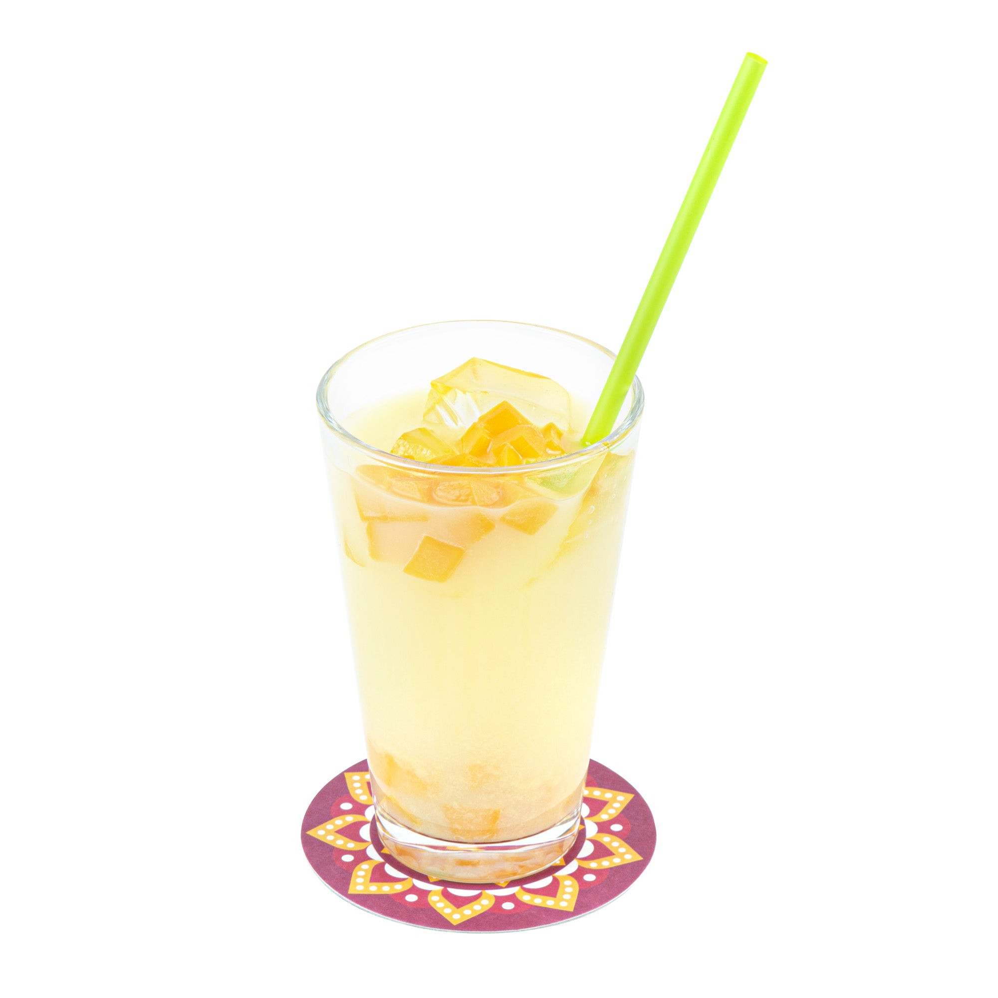 Bar Lux Round Floral Paper Coaster - 6 Assorted Designs - 3 1/2" - 48 count box