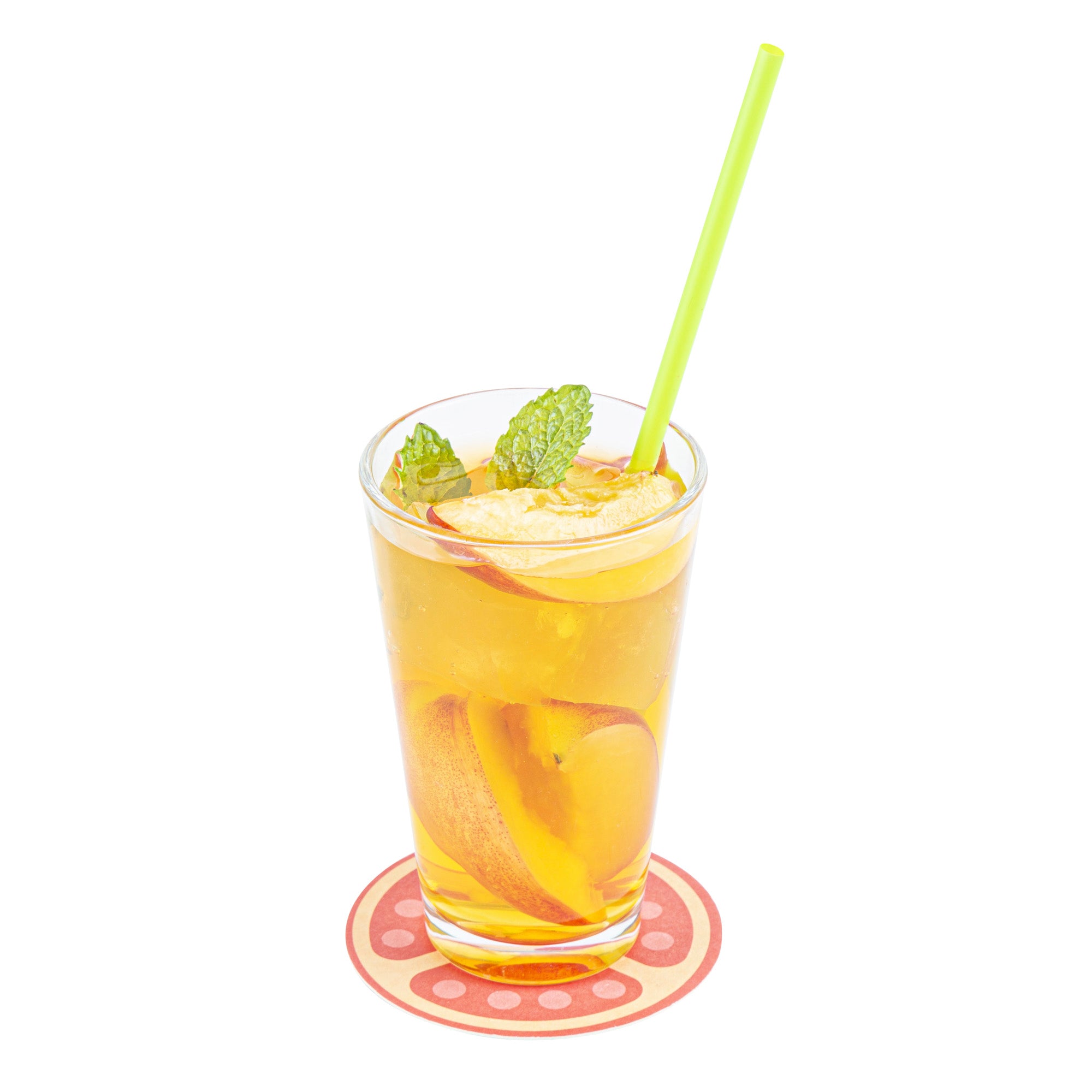 Bar Lux Round Fruit Paper Coaster - 6 Assorted Designs - 3 1/2" - 48 count box