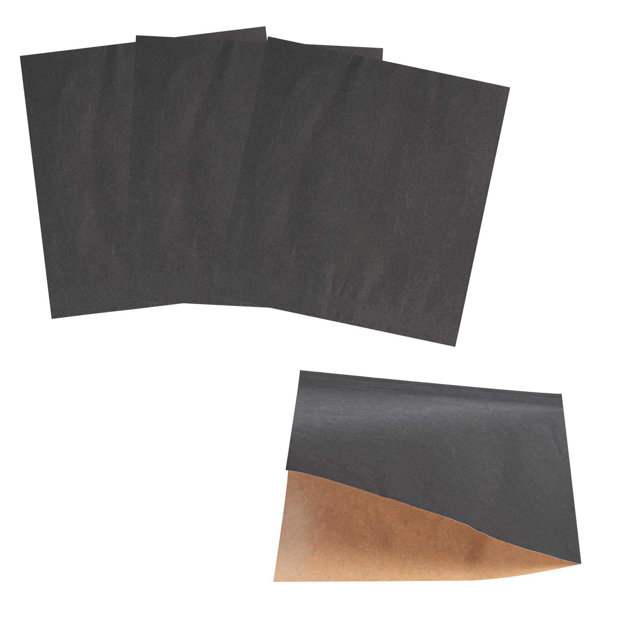 Bag Tek Black Paper Medium Double Open Bag - Greaseproof - 7" x 6 3/4" - 5000 count box