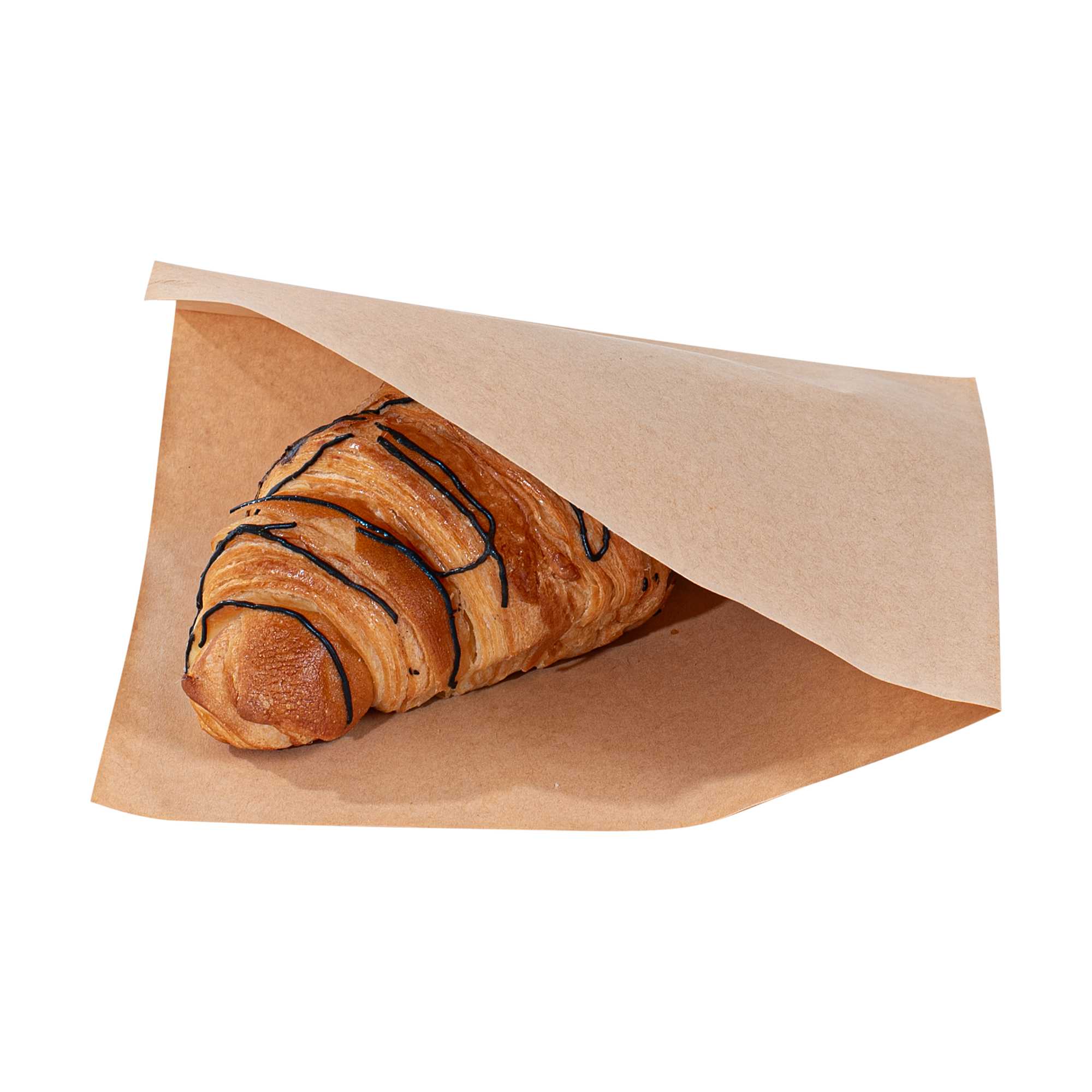 Bag Tek Kraft Paper Medium Double Open Bag - Greaseproof - 7" x 6 3/4" - 5000 count box