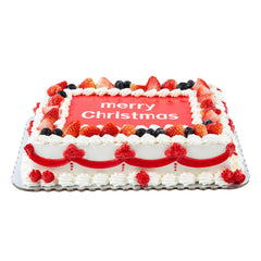 Pastry Tek Rectangle Silver Cake Board - Scalloped Edge - 14