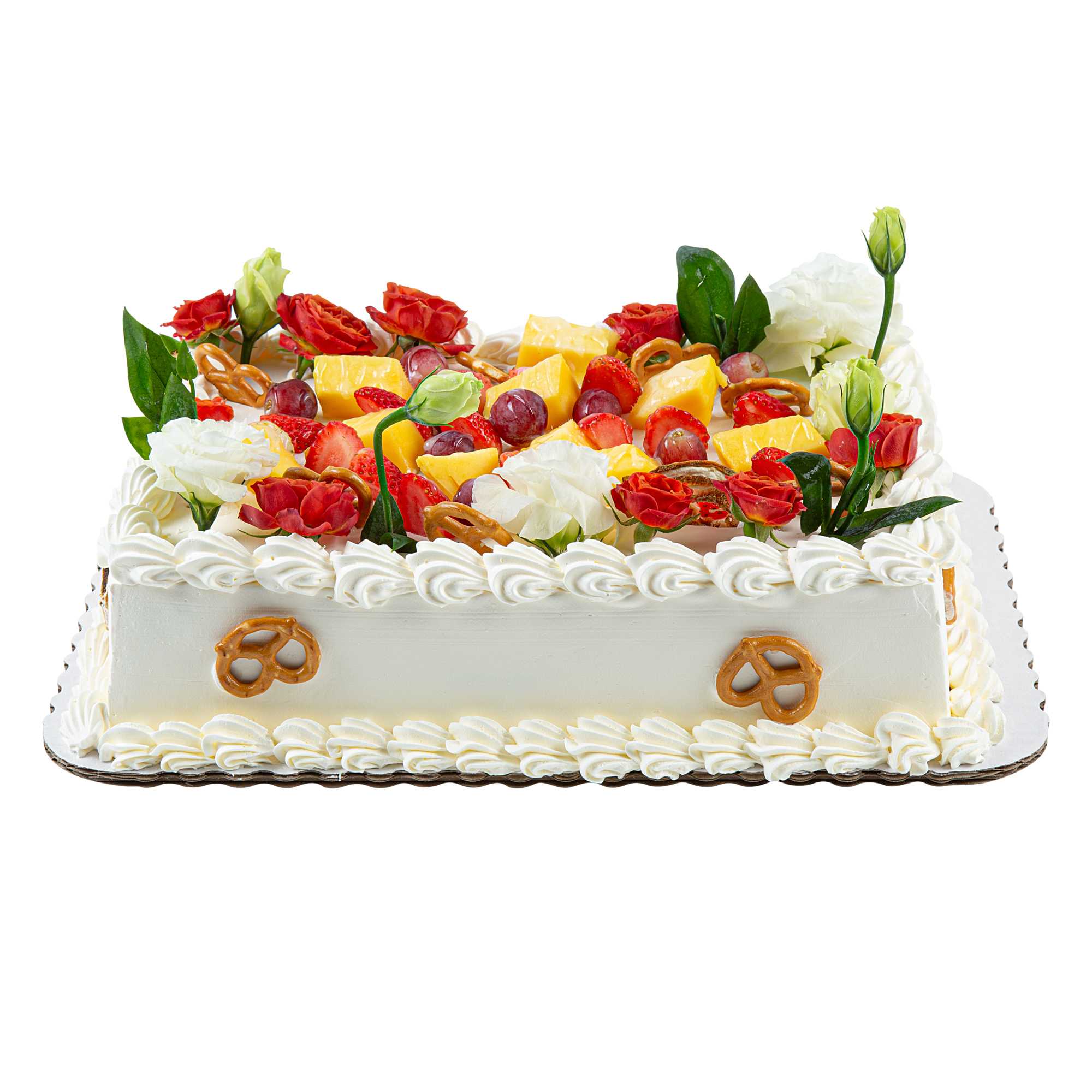 Pastry Tek Rectangle White Cake Board - Scalloped Edge - 14" x 10" - 100 count box