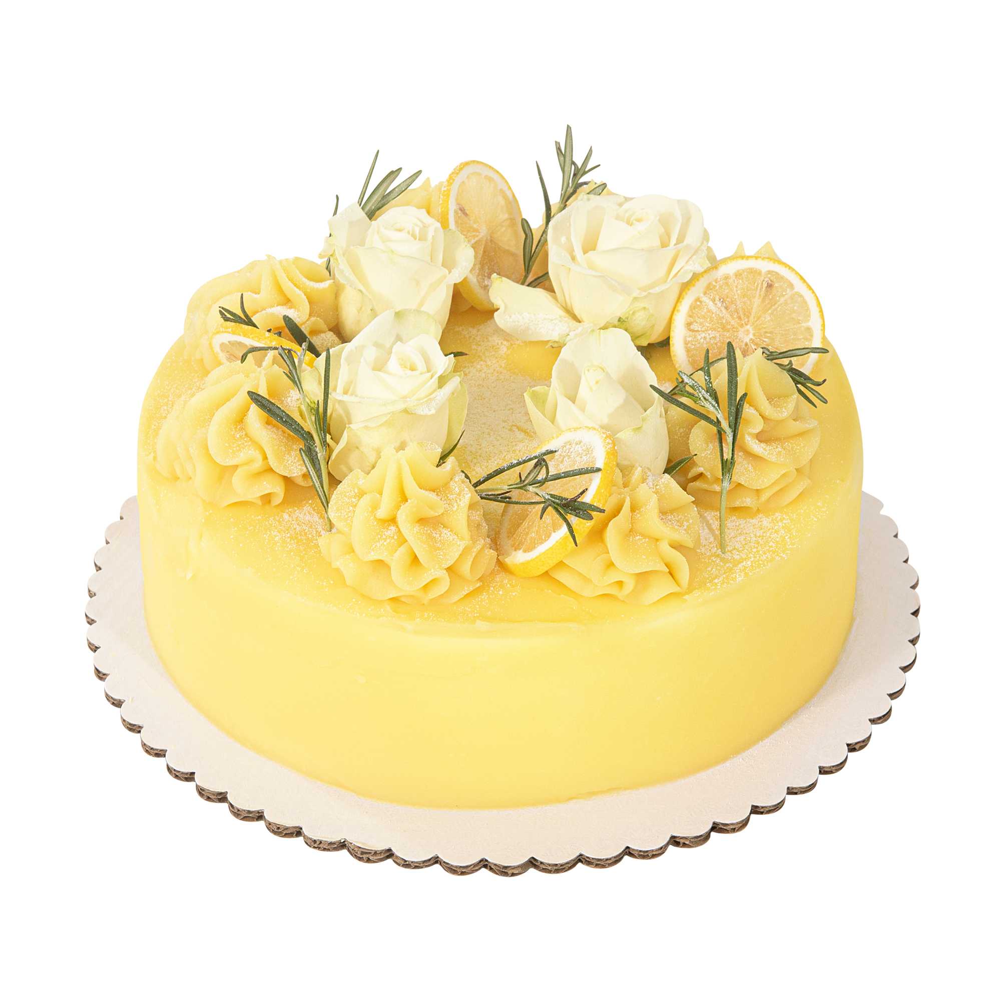 Pastry Tek Round White Cake Board - Scalloped Edge - 12" - 100 count box