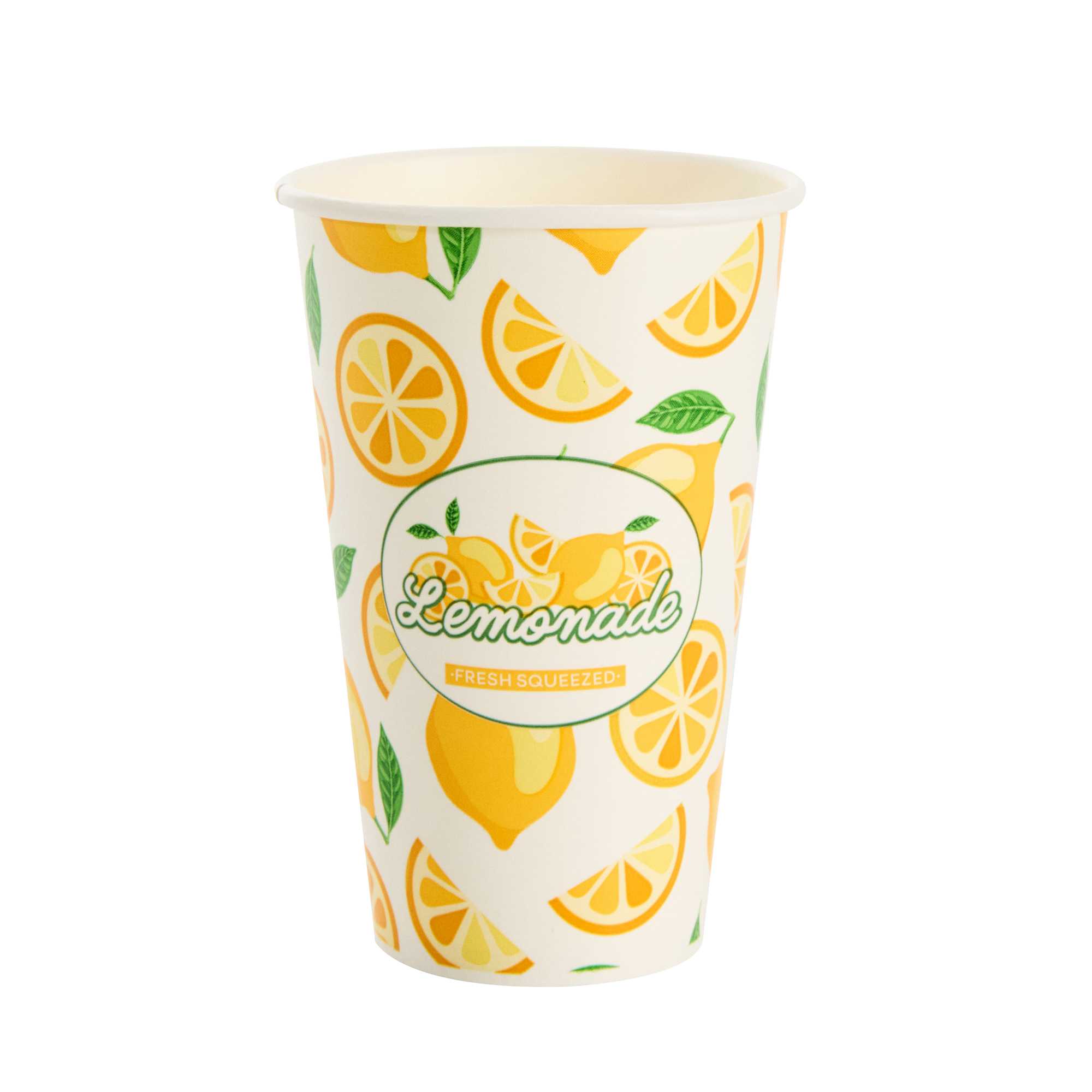 Chef 101 16 oz Poly Paper Lemonade Cup - 500 count box
