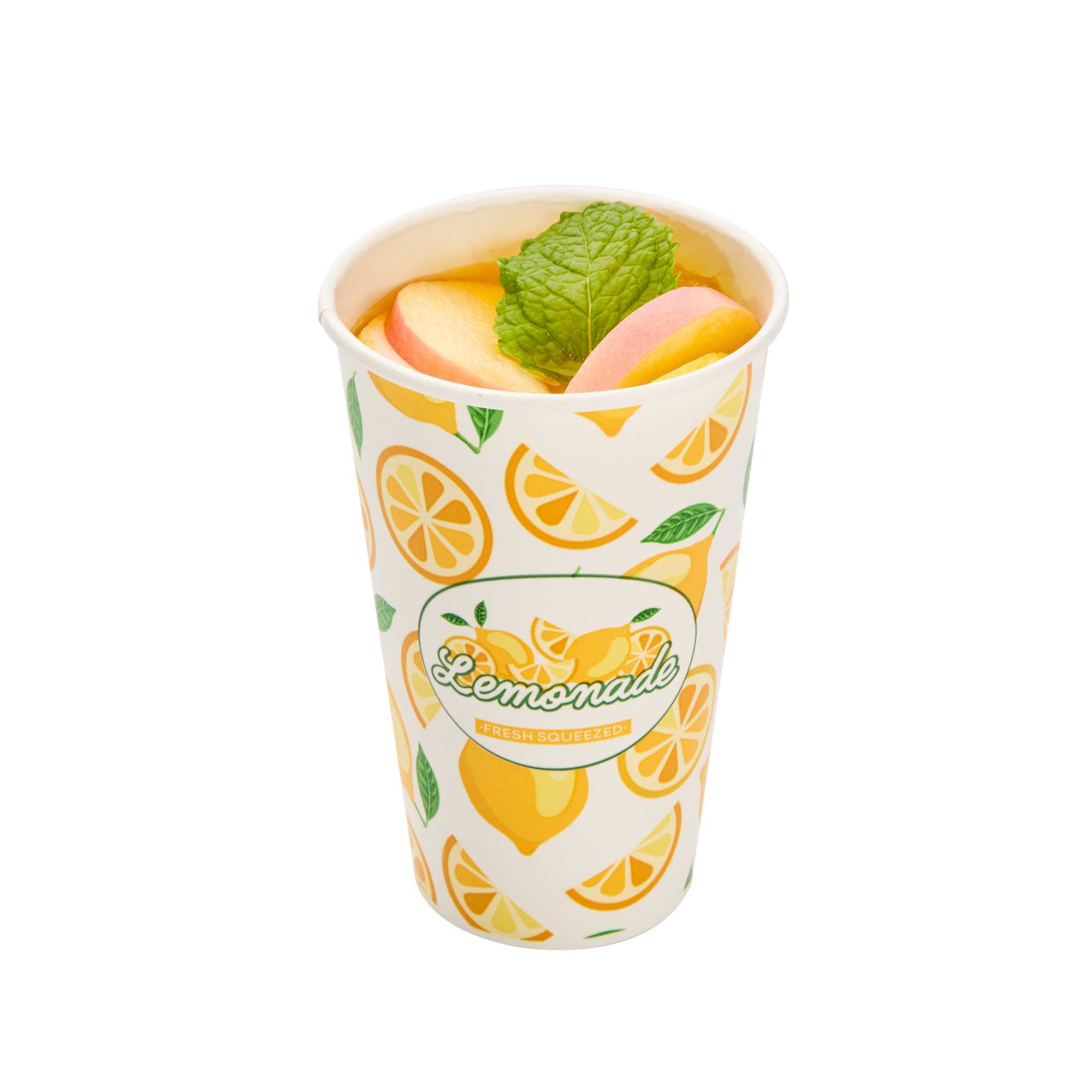 Chef 101 16 oz Poly Paper Lemonade Cup - 500 count box