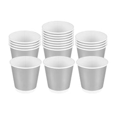 Restpresso 9 oz Metallic Silver Paper Hot / Cold Cup - 500 count box