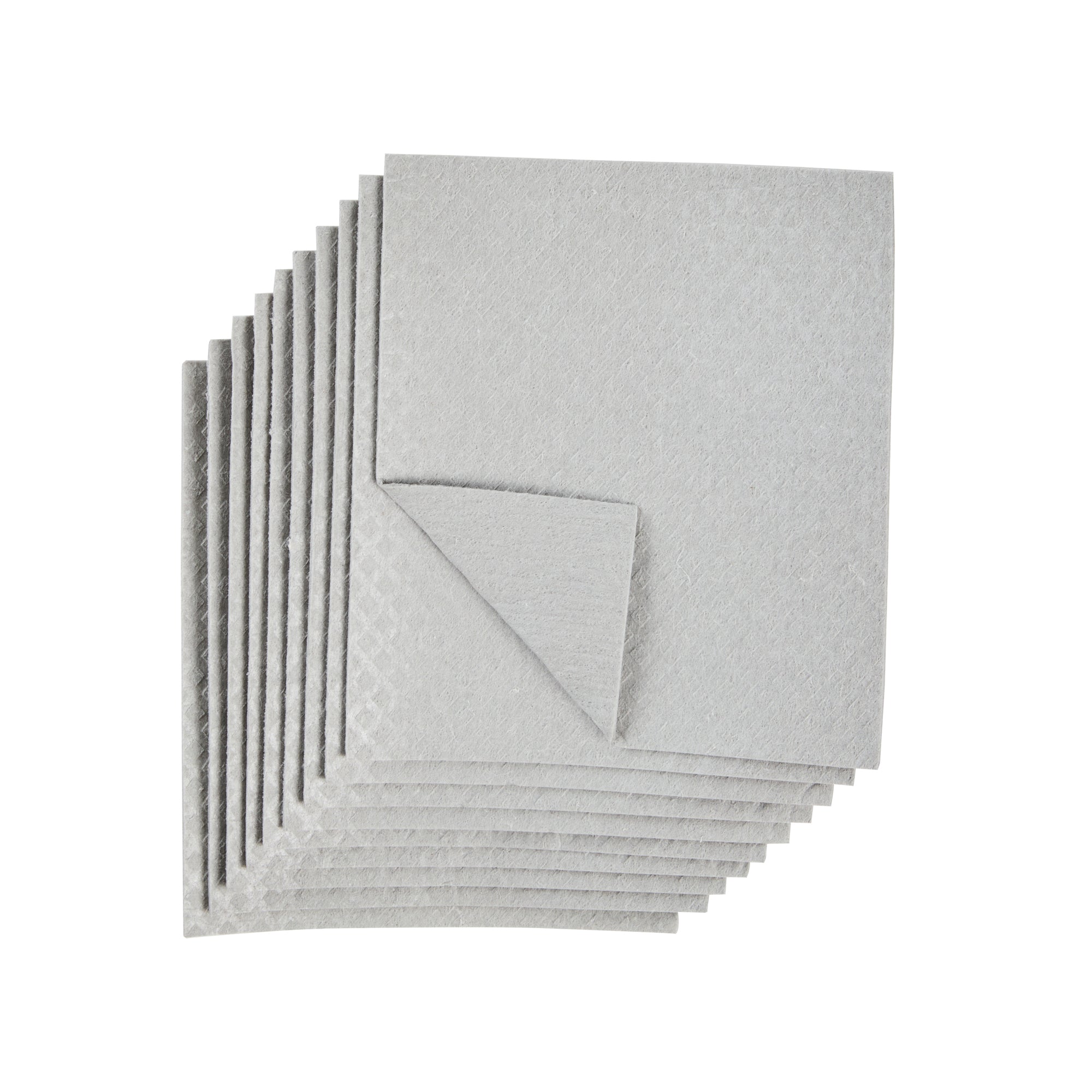 Clean Tek Professional Gray Reusable Swedish Dishcloth - 6 3/4" x 7 3/4" - 200 count box