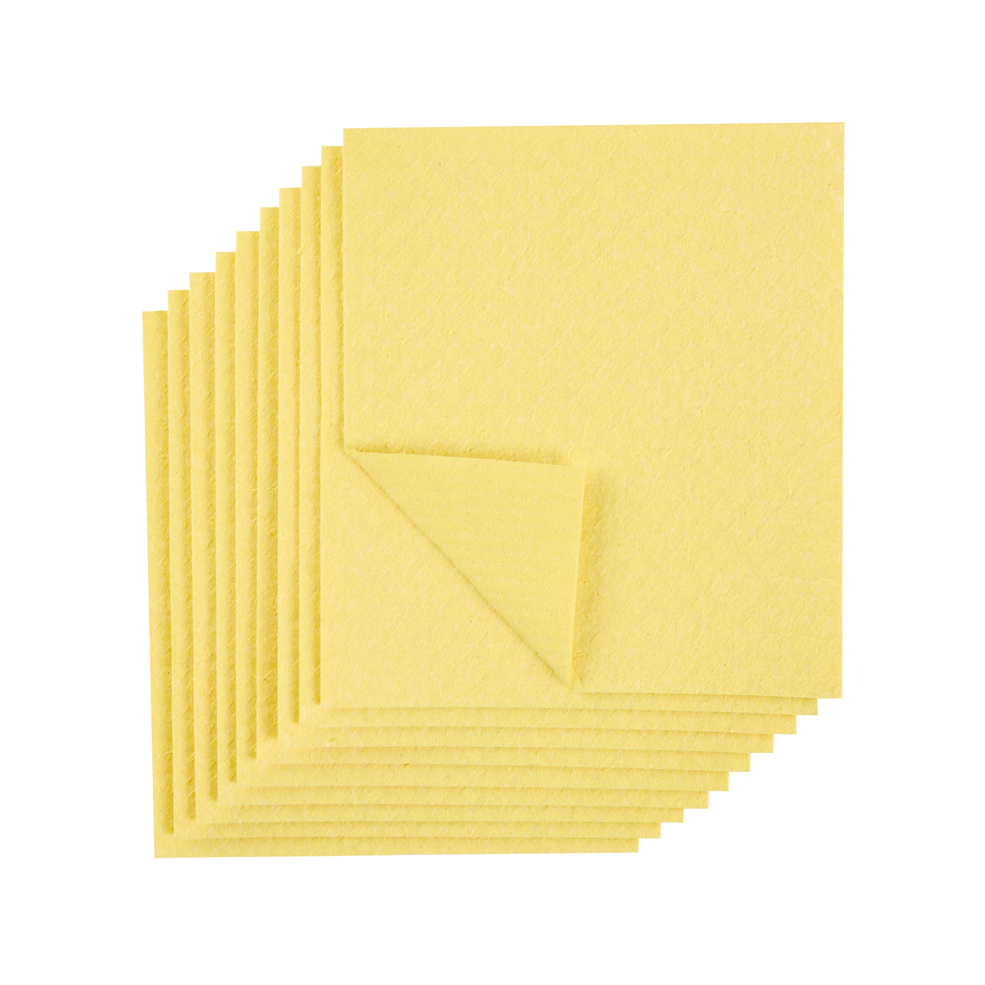 Clean Tek Professional Yellow Reusable Swedish Dishcloth - 6 3/4" x 7 3/4" - 200 count box