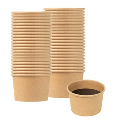 Bio Tek 1 oz Kraft Poly-Coated Paper Portion Cup - 2000 count box