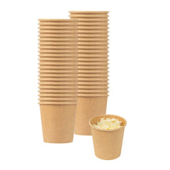 Bio Tek 3 oz Kraft Poly-Coated Paper Portion Cup - 2000 count box