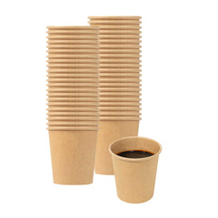 Bio Tek 4 oz Kraft Poly-Coated Paper Portion Cup - 100 count box