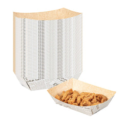 Bio Tek 2 lb Newsprint Paper #500 Food Tray / Boat - 8 3/4