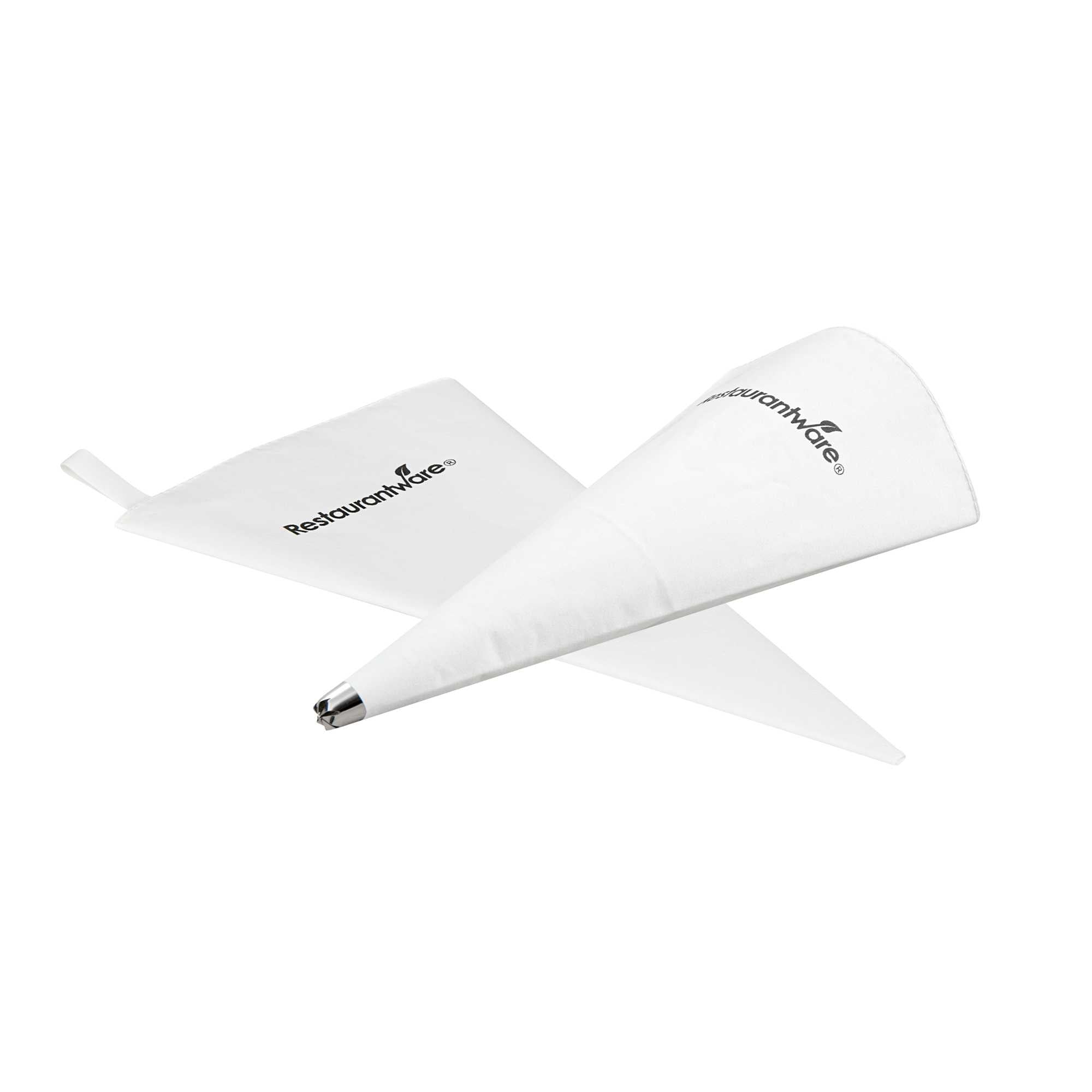 Pastry Tek Plastic Coated Canvas Reusable Pastry Piping Bag - 10" - 1 count box