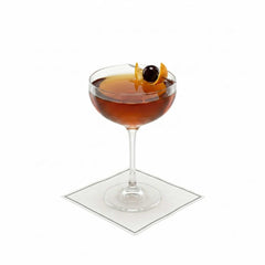 Bar Lux Square Gray Paper Coaster - Linen-Like, PE Lined Backing - 3 1/2
