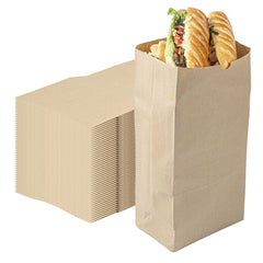 SustainaLite 25 lb Kraft Paper Bag - 8 1/4