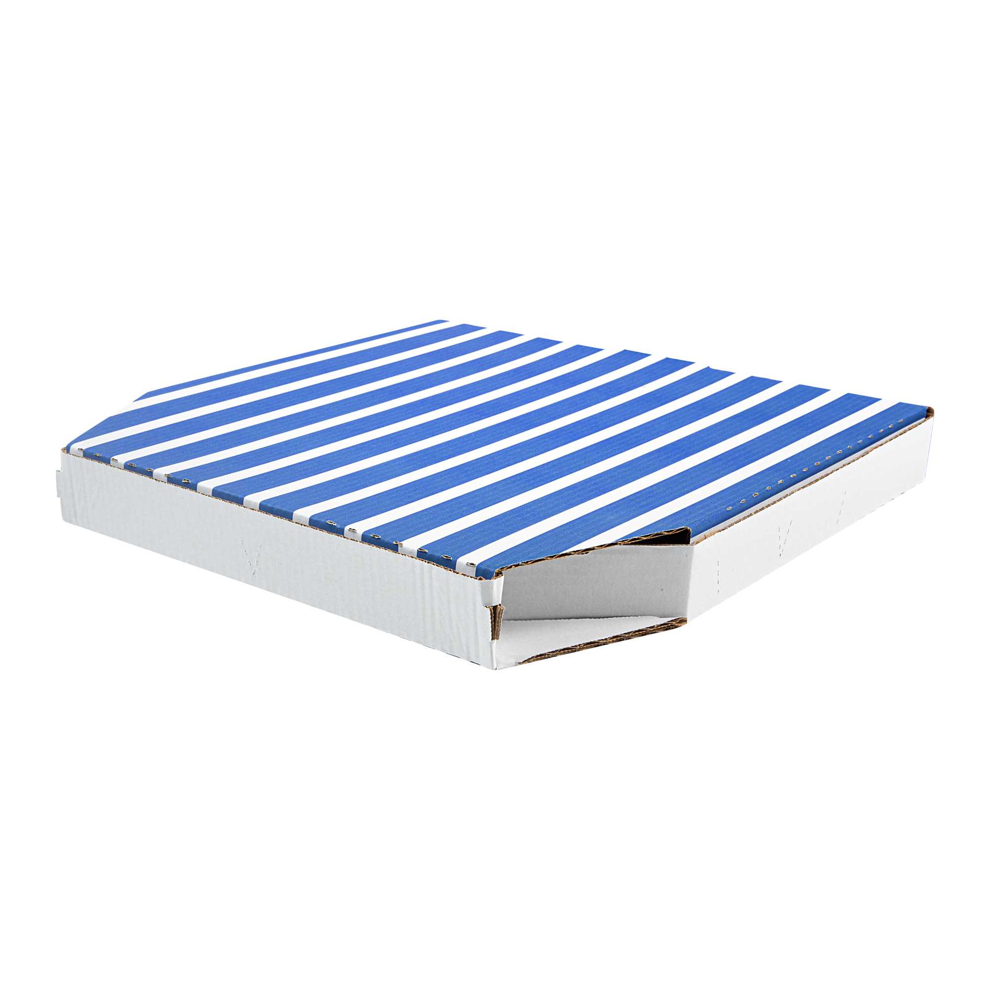 Pizzaly Blue Printed Corrugated Pizza Box - Slanted - 16" x 16" x 2" - 50 count box