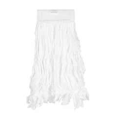 Clean Tek Professional Non-Woven Medium White Wet Mop Head - with 5