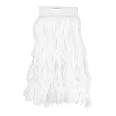 Clean Tek Professional Non-Woven Large White Wet Mop Head - with 5