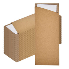 Luxenap Kraft Paper Cutlery Pouch - with 2 Ply Napkin - 7 1/2