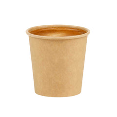 Chef 101 4 oz Unbleached Kraft Paper Coffee Cup - Single Wall - 2 1/2