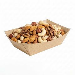 Bio Tek 1 lb Kraft Paper #100 Food Tray / Boat - 5 1/4