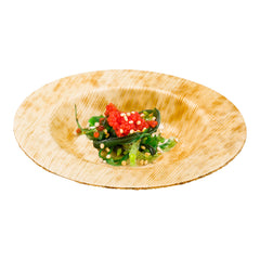 Round Natural Bamboo Small Plate - 3 1/2