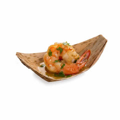 Bambuddha Natural Bamboo Small Food Tray / Boat - 4 3/4