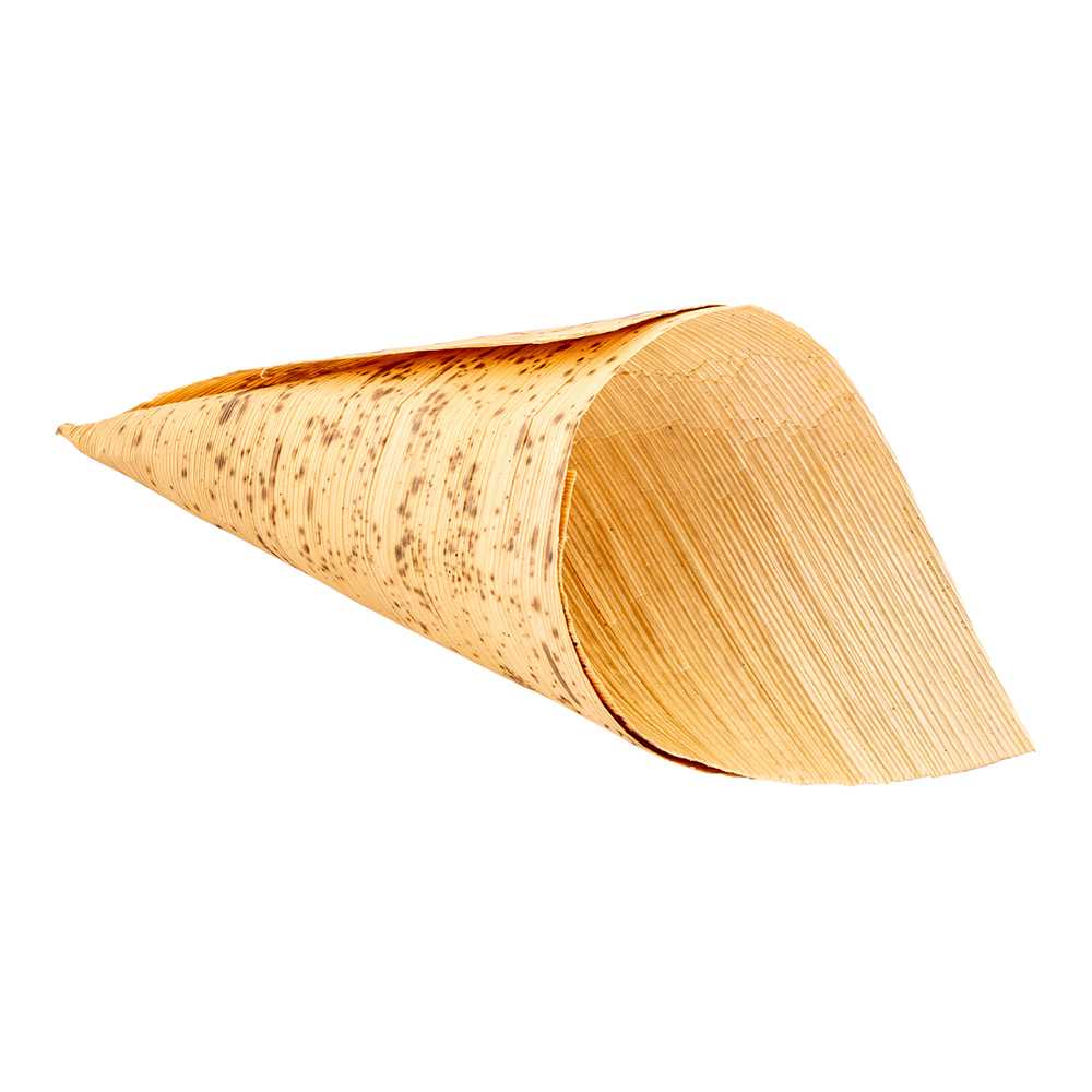 Bambuddha 4 oz Natural Bamboo Large Cone - 7" x 3" x 3" - 1600 count box