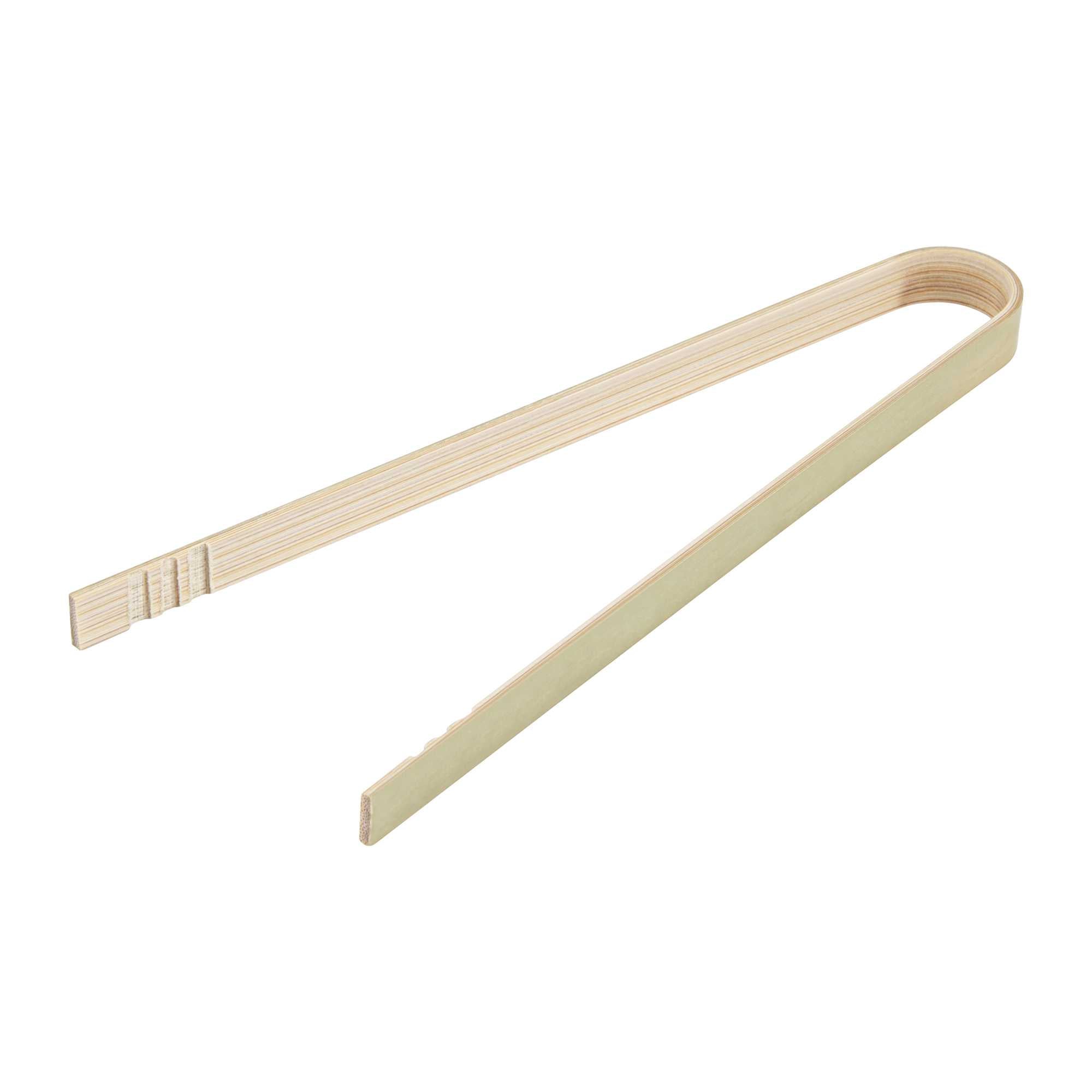 Bambuddha Natural Bamboo Large Tongs - 6" x 1" - 1500 count box