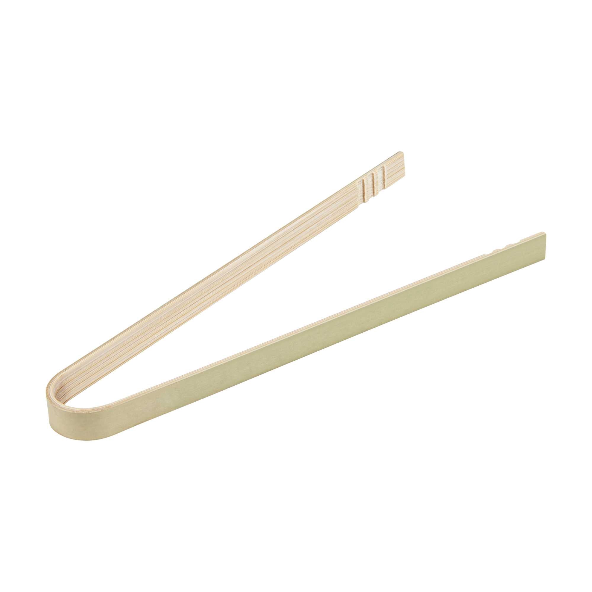 Bambuddha Natural Bamboo Large Tongs - 6" x 1" - 1500 count box