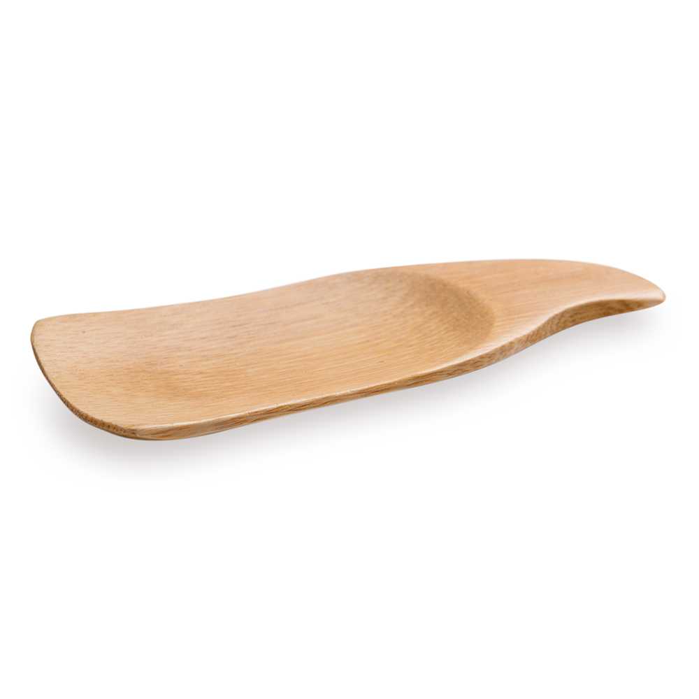 Bambuddha Natural Bamboo Spoon - Carved - 4" x 1 1/2" - 1000 count box