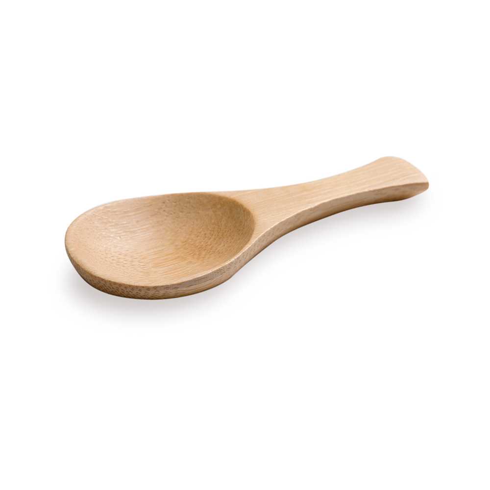 Bambuddha Natural Bamboo Spoon - Carved - 3 1/2" x 1 3/4" - 1000 count box