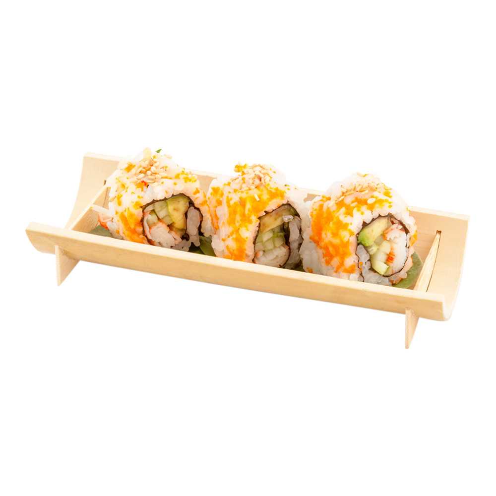 Bambuddha Rectangle Natural Bamboo Large Canoe - 6" x 2 1/4" x 1" - 500 count box
