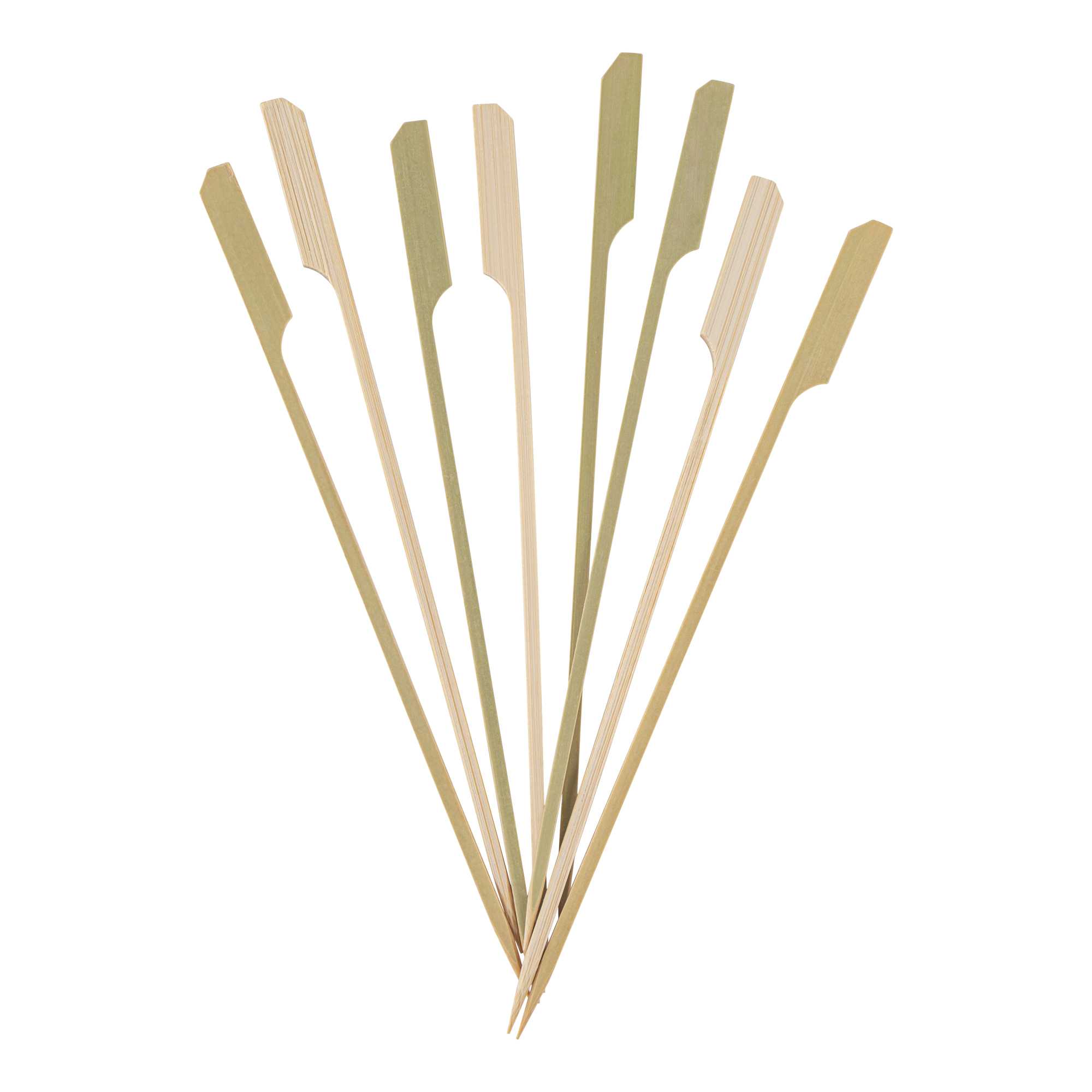 Pixy Natural Bamboo Paddle Skewer - 8" - 100 count box
