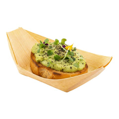 Natural Pinewood Mini Food Tray / Boat - 3 1/2