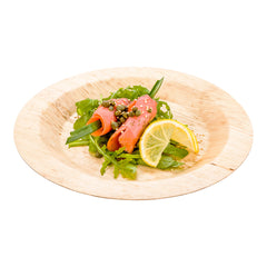 Round Natural Bamboo Plate - 9