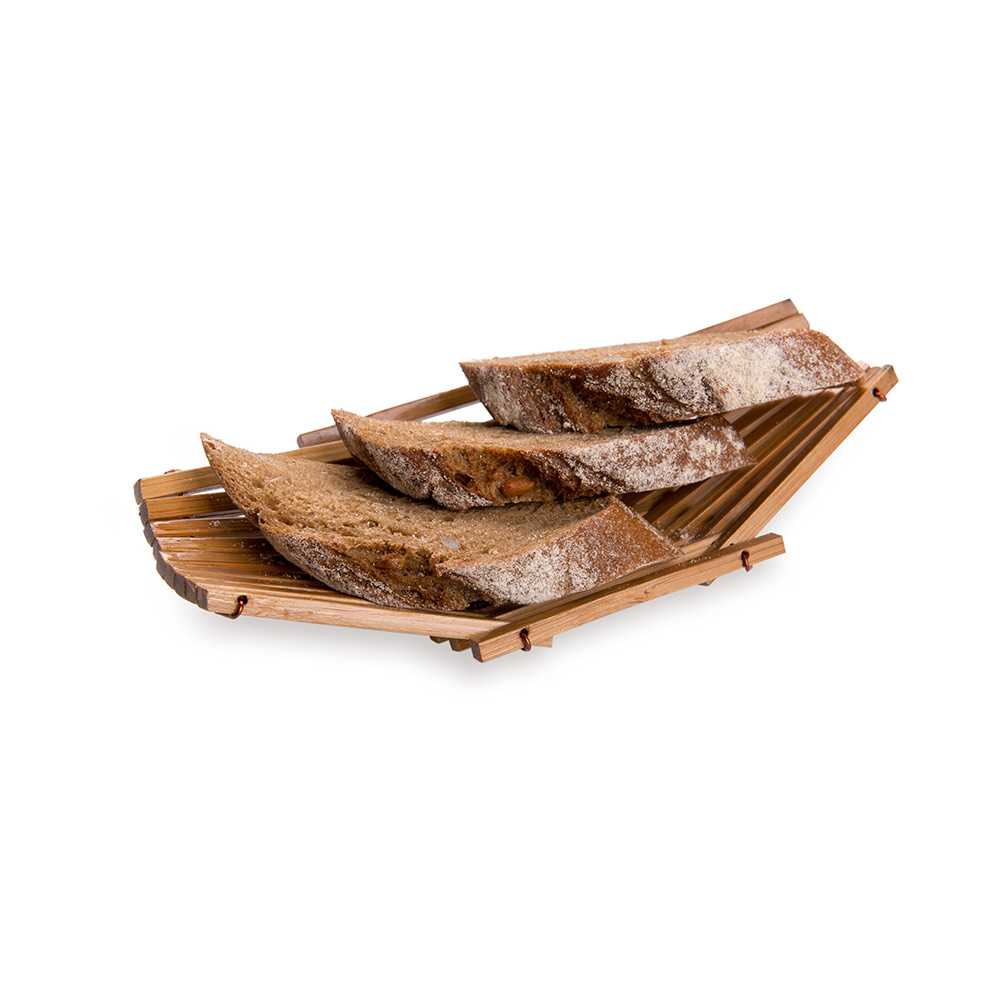 Bambuddha Natural Bamboo Bread Basket - 6 1/2" x 3" x 1" - 60 count box