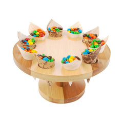 Bambuddha Round Natural Bamboo Cone Stand - 10 slots - 7 1/2