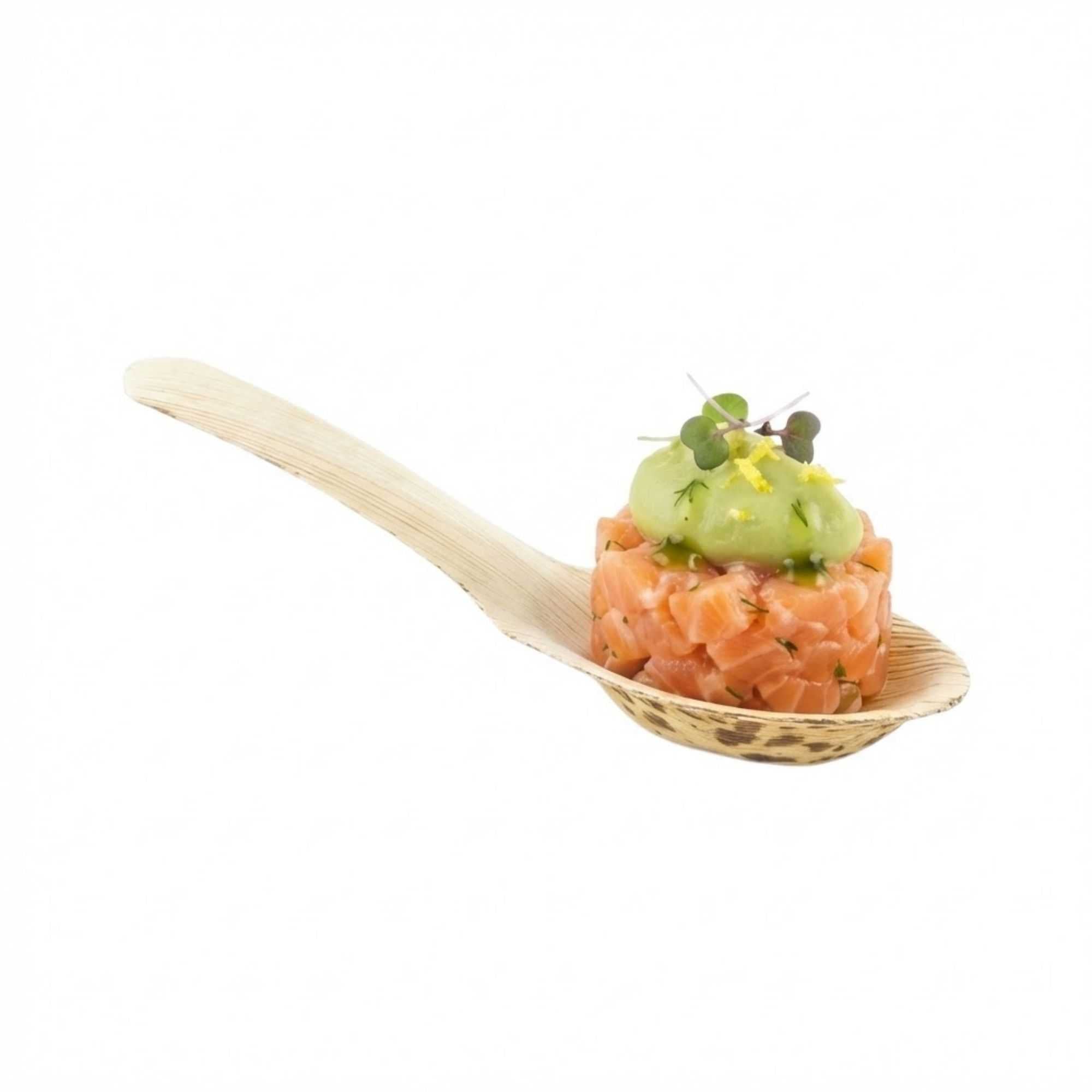 Bambuddha Leaf Spoon - Bamboo - 5" x 1 1/2" x 1 1/2" - 100 count box