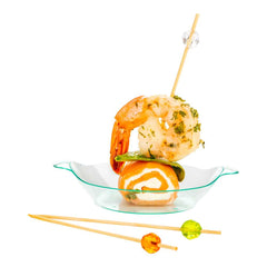 Pixy Assorted Bamboo Acrylic Sphere Pick - 3 1/2