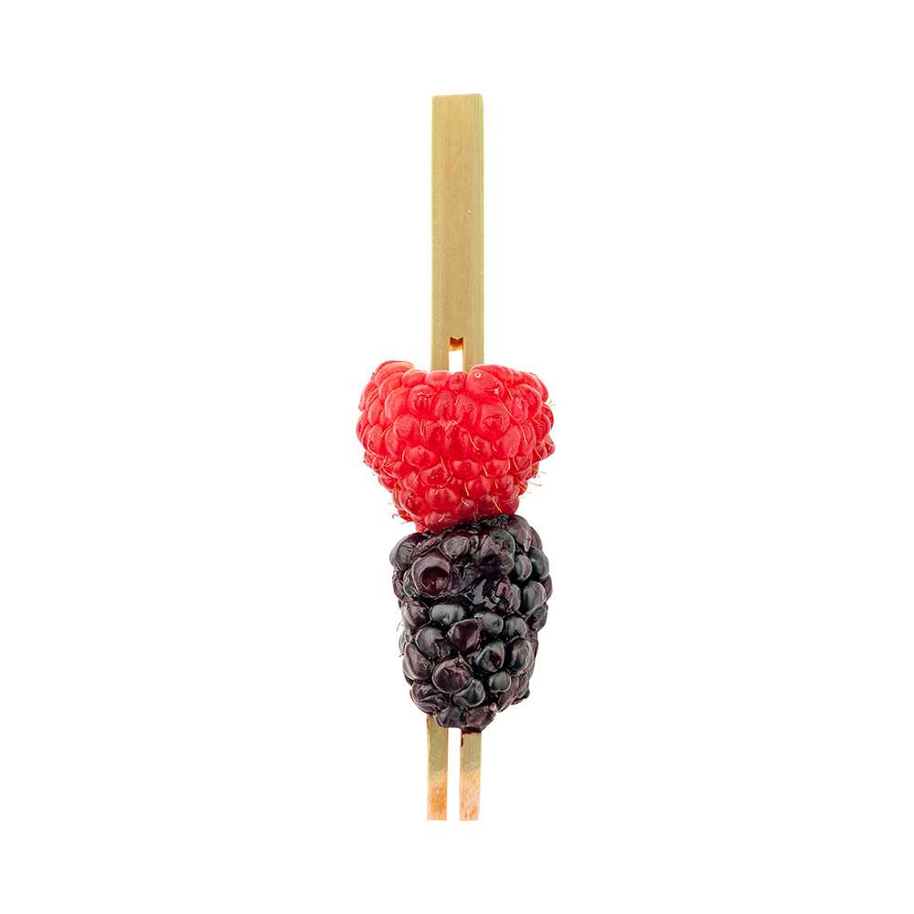 Pixy Natural Bamboo Double Prong Pick - 4" - 100 count box