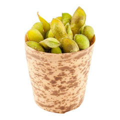 Bambuddha 5 oz Round Natural Bamboo Medium Cup - 2 1/2