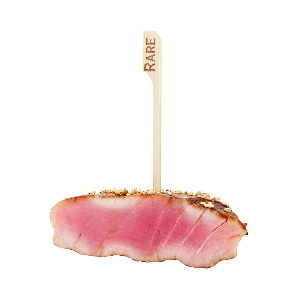 RW Smart Natural Bamboo Paddle Pick / Food Marker - Rare - 4" - 1000 count box